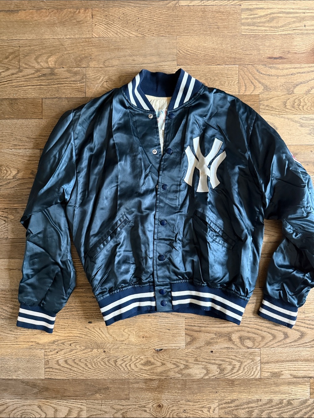Vintage New York Yankees Navy Bomber Jacket